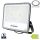 Professzionális, Ipari 300W-os, fekete LED reflektor, IP65 védelemmel, hideg fehér