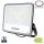 Professzionális, Ipari 300W-os, fekete LED reflektor, IP65 védelemmel, természetes fehér