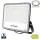 Professzionális, Ipari 300W-os, fekete LED reflektor, IP65 védelemmel, természetes fehér