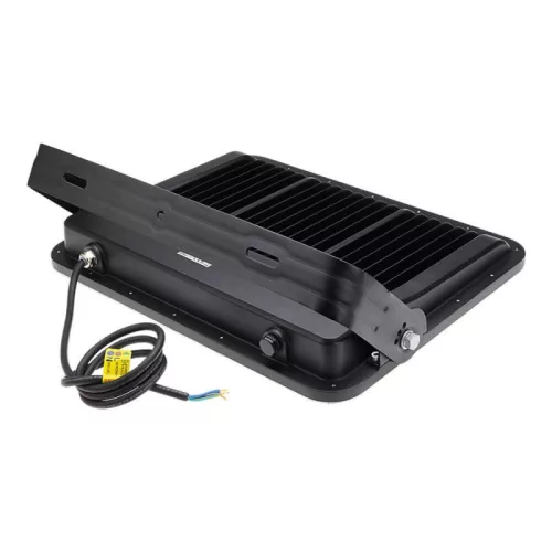 Professzionális, Ipari 400W-os, fekete LED reflektor, IP65 védelemmel, természetes fehér
