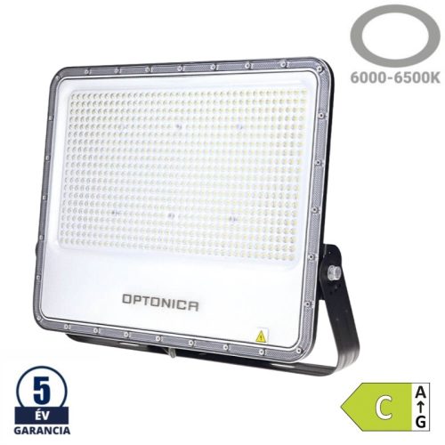 Csúcskategóriás, 500W-os ipari LED reflektor 70.000 lumen fényerővel, fekete színben
