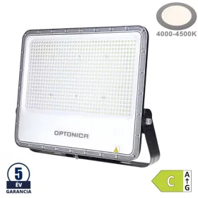 Csúcskategóriás, 500W-os ipari LED reflektor 70.000 lumen fényerővel, fekete színben