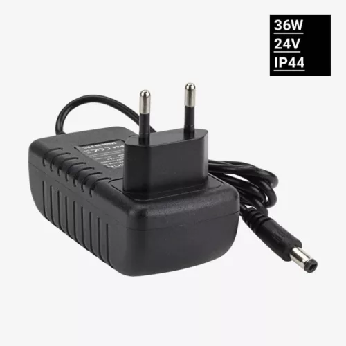36W-os 24V-os IP44 vízálló konnektorba dugható LED tápegység