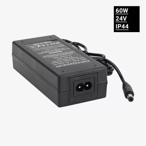 60W-os 24V-os IP44 vízálló konnektorba dugható LED tápegység