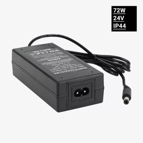 72W-os 24V-os IP44 vízálló konnektorba dugható LED tápegység