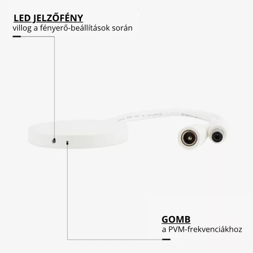 rejtett bútorlap mögé építhető érintős LED vezérlő