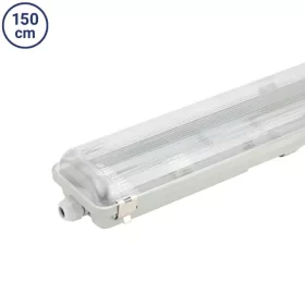Optonica 150 cm-es por- és páramentes dupla lámpatest raktárakba (üres ház)