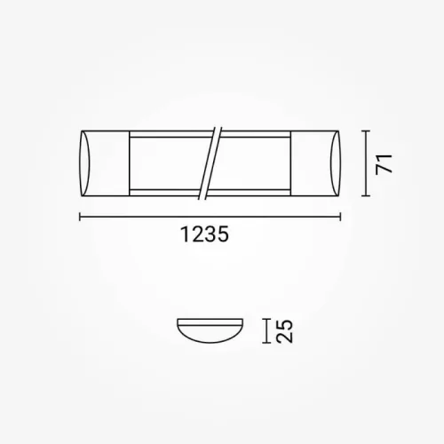 120cm Pultvilágító Lámpa Állítható Színhőmérséklettel (CCT) 40W 4800lm IP20