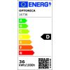 Sorolható 36W-os LED ipari lámpatest 125 cm 6000K 4500lm IP65