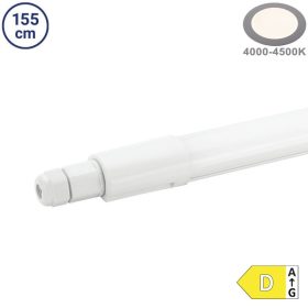   Sorolható 45W-os LED ipari lámpatest 155 cm 4000K 5625lm IP65