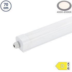   Tri-Proof LED Lineáris Lámpatest 20W 2400lm 70cm 4000K IP65 IK08 Sorolható