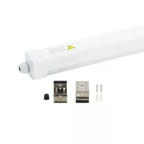 Tri-Proof LED Lineáris Lámpatest 36W 4320lm 125cm 6000K IP65 IK08 Sorolható