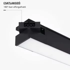 Sorolható CCT Lineáris LED Lámpa 90cm 36W – összekapcsolása Steckelement csatlakozóval