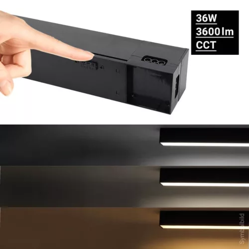 Sorolható CCT Lineáris LED Lámpa 90cm 36W – összekapcsolása Steckelement csatlakozóval