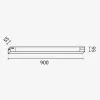 Sorolható CCT Lineáris LED Lámpa 90cm 36W – összekapcsolása Steckelement csatlakozóval