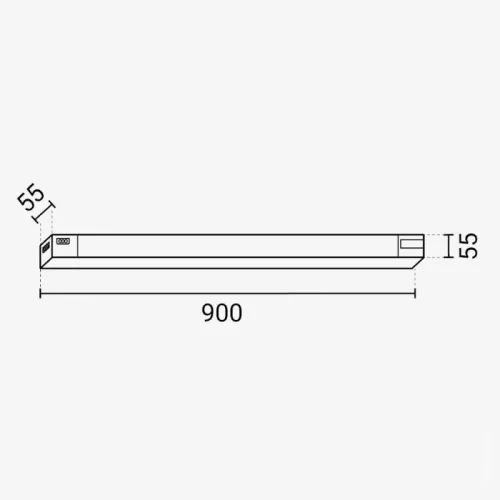 Sorolható CCT Lineáris LED Lámpa 90cm 36W – összekapcsolása Steckelement csatlakozóval