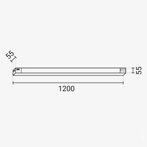 Sorolható CCT Lineáris LED Lámpa 120cm 50W – összekapcsolása Steckelement csatlakozóval