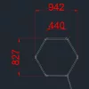 Bővíthető hexagon lámpa rendszer alap eleme