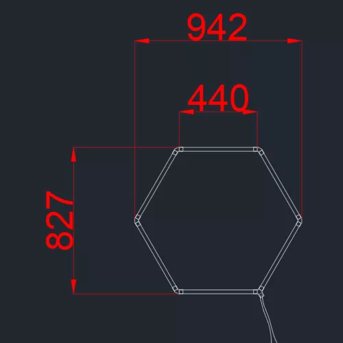 Bővíthető hexagon lámpa rendszer alap eleme