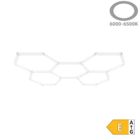 5 elemes hexagon lámpa szett, kompakt, méhsejt elrendezésben