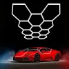 11 elemes, grandiózus hexagon lámpa szett, építészeti világítás