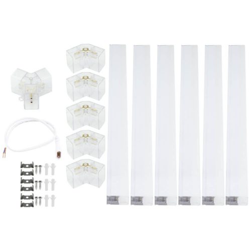 5 elemes kreatív hexagon lámpa szett, aszimmetrikus elrendezésben