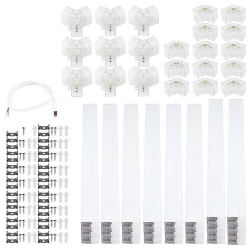 5 elemes hexagon lámpa szett, lineáris, egyenes elrendezésben