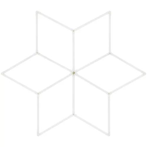 Látványos 6 sarkos csillag alakzatot formázó Hexagon LED lámpa szett 126W teljesítménnyel és 6000K fénnyel