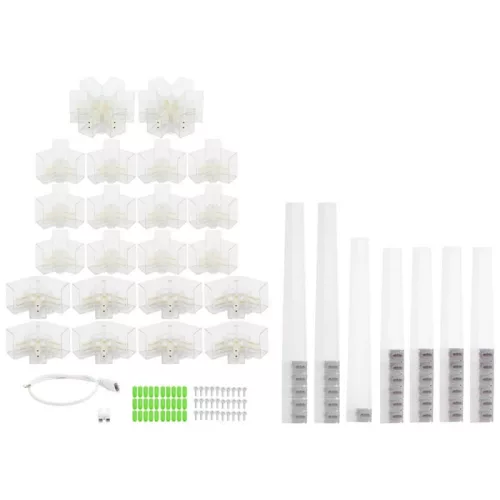 Optonica 315W-os, gigantikus méretű 14 alakzatos hatszögletű (méhsejt) LED világítás rács