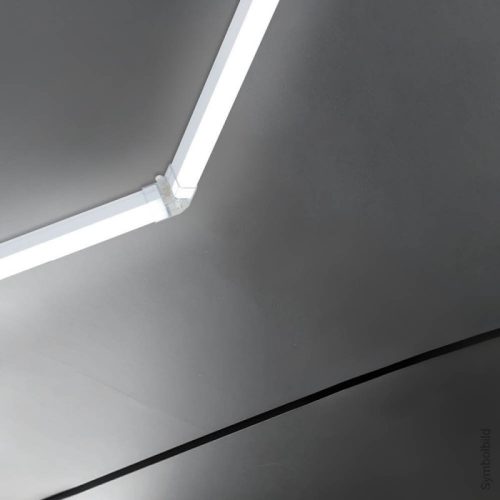 294W-os, nagy méretű hatszögletű (méhsejt) LED lámpa rács