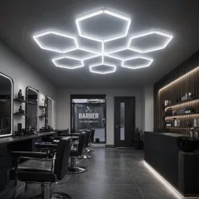 Optonica 16824 nagyméretű professzionális 306W-os LED Hexagon méhsejt világítási rendszer 6000K hideg fénnyel