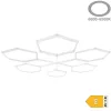 Optonica 16824 nagyméretű professzionális 306W-os LED Hexagon méhsejt világítási rendszer 6000K hideg fénnyel