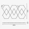professzionális 428W-os LED Hexagon méhsejt világítási rendszer 6000K hideg fénnyel
