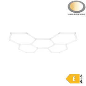 192W Hexagon hatszögletű LED dizájn lámpa szett választható színhőmérséklettel, 5 db hatszögből