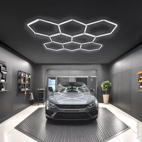 280W Hexagon hatszögletű LED dizájn lámpa szett választható színhőmérséklettel, 8 db hatszögből