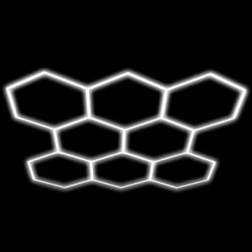 280W Hexagon hatszögletű LED dizájn lámpa szett választható színhőmérséklettel, 8 db hatszögből