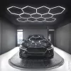 385W Hexagon hatszögletű LED dizájn lámpa szett választható színhőmérséklettel, 11 db hatszögből