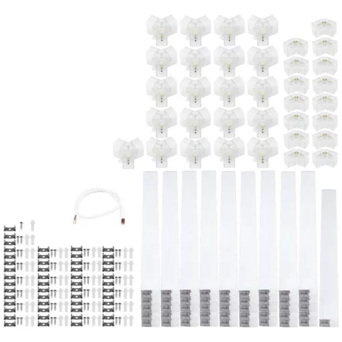 385W Hexagon hatszögletű LED dizájn lámpa szett választható színhőmérséklettel, 11 db hatszögből