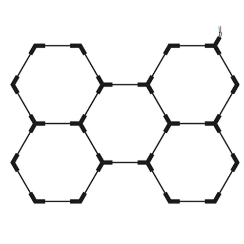 Színes 5 elemes gigantikus MAGIC RGB Hexagon LED lámpa szett Tuya Smart okostelefonos vezérléssel