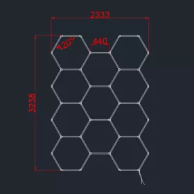 11 elemes prémium óriás MAGIC RGB Színes Hexagon LED lámpa szett Tuya Smart okostelefonos vezérléssel 13800 lumen
