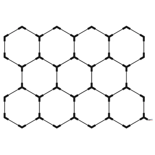 11 elemes prémium óriás MAGIC RGB Színes Hexagon LED lámpa szett Tuya Smart okostelefonos vezérléssel 13800 lumen