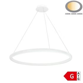 CCT Dimmelhető LED gyűrűs függőlámpa fehér 30W Ø50cm