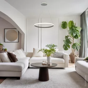 CCT Dimmelhető LED gyűrűs függőlámpa fehér 30W Ø50cm