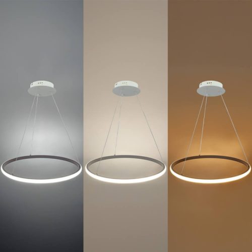 CCT Dimmelhető LED gyűrűs függőlámpa fehér 30W Ø50cm