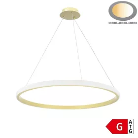 CCT Dimmelhető LED gyűrűs függőlámpa arany 30W Ø50cm