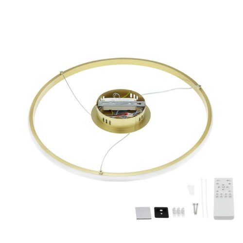 CCT Dimmelhető LED gyűrűs függőlámpa arany 30W Ø50cm