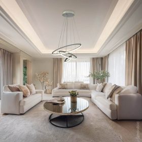 3 gyűrűs függőlámpa CCT dimmelhető fehér 78W Ø61cm