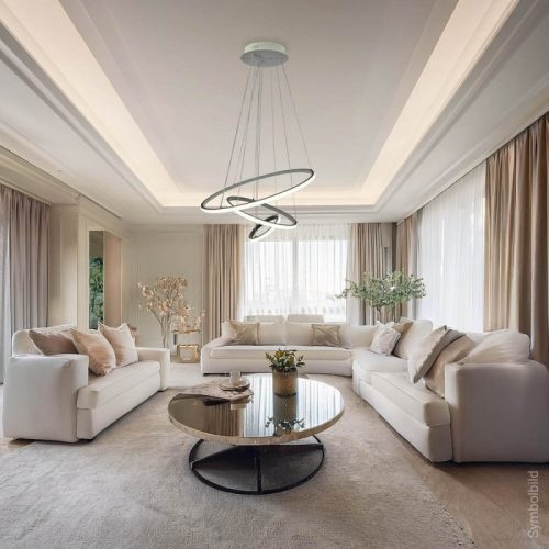 3 gyűrűs függőlámpa CCT dimmelhető fehér 78W Ø61cm