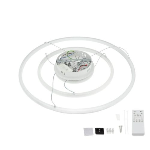 3 gyűrűs függőlámpa CCT dimmelhető fehér 78W Ø61cm