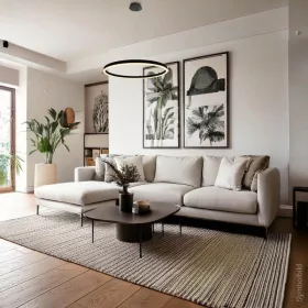 LED-es függőlámpa meleg fehér fekete 22W Ø60cm